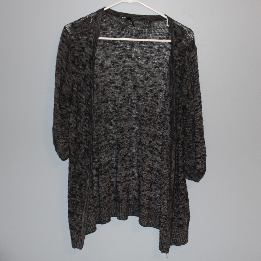 MAURICES black charcoal knit cardigan